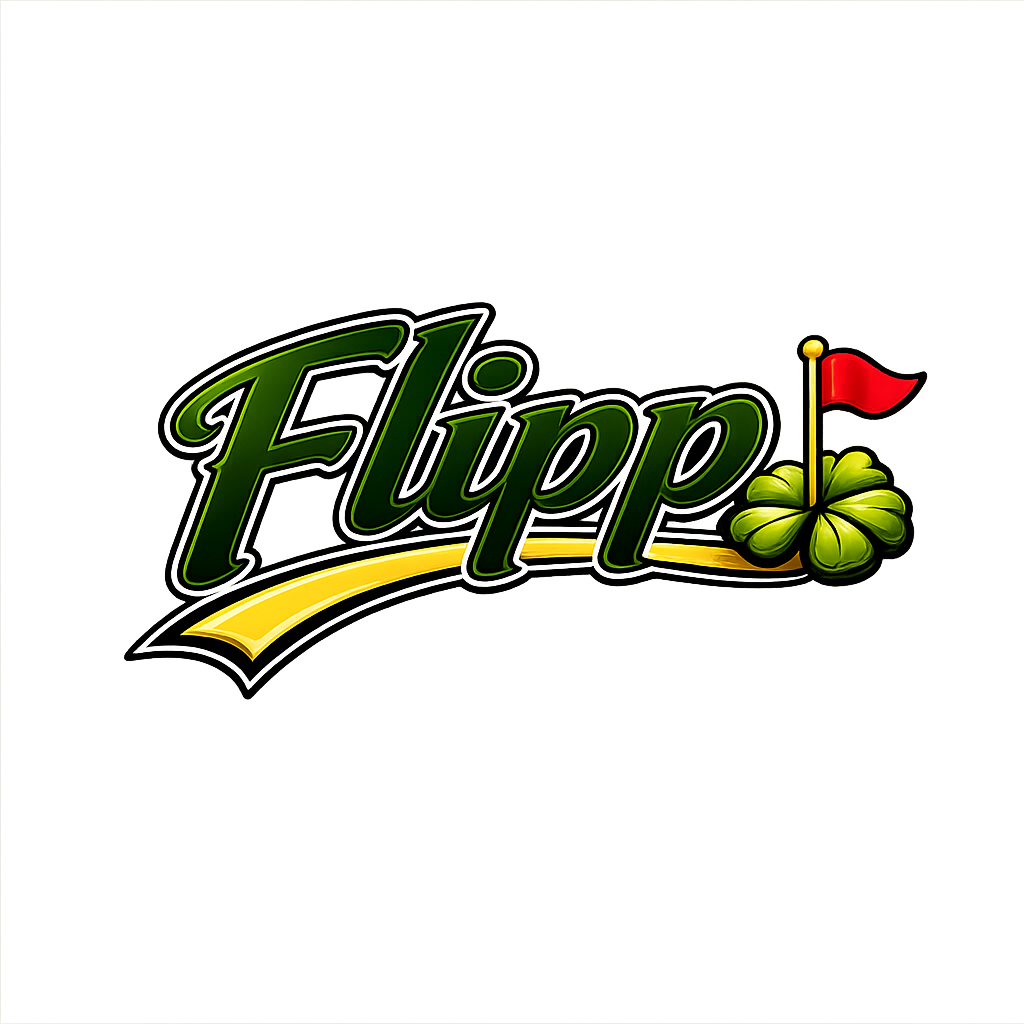 Flipp Golf Script Logo Sticker – 3"